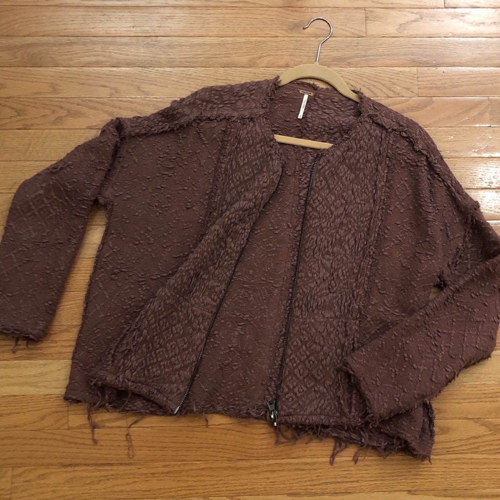 Free People Boho Distressed Jacket